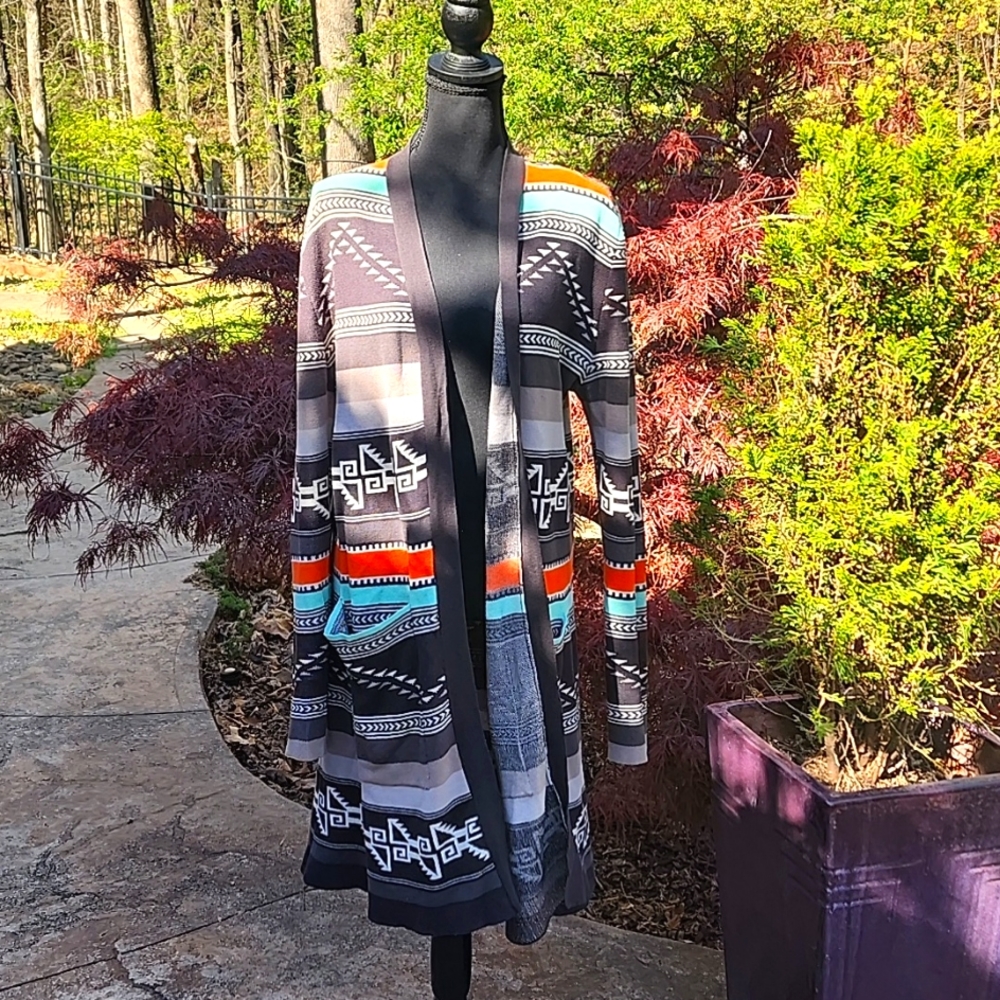 Womens Billabong southwestern duster/long cardigan